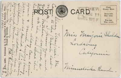 A View of the Harbor, Acoaxet, Mass. reverse