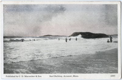 Surf Bathing, Acoaxet, Mass. (Swallow)