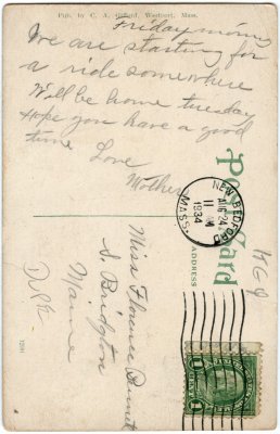A View at Westport, Mass. (Head) reverse