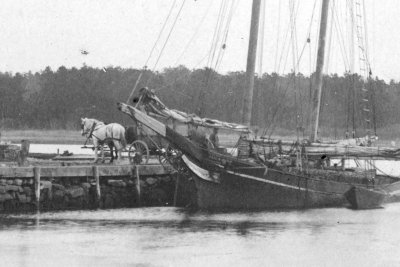 Wharf Scene Westport Point Mass. 18. detail