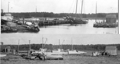 Two views of the Wharf