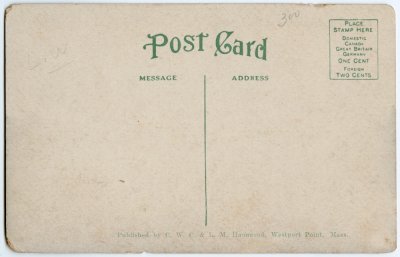 Sheldon Bridge, Westport Point, Mass. reverse