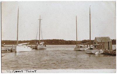 Westport Point (sailboats at wharf)
