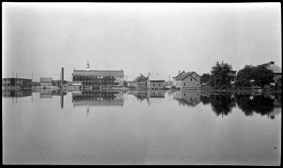 Westport Factory from far across Noquochoke Lake