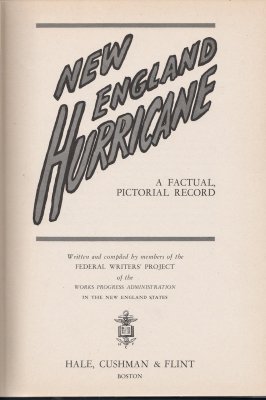 New England Hurricane title page