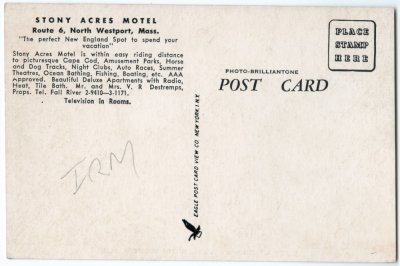 Stony Acres Motel reverse