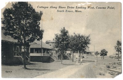 Cottages along Shore Drive Looking West, Conomo Point, South Essex, Mass.