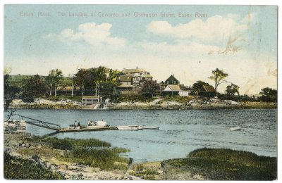 Essex, Mass. The Landing at Conomo and Chebacco Island, Essex River