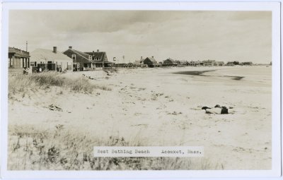 West Bathing Beach Acoaxet, Mass.
