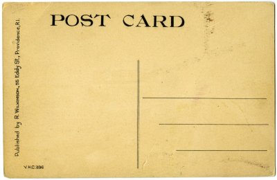 The Narrows, Showing Boat Clubs, Fall River, Mass. reverse