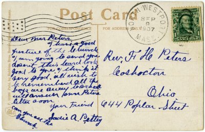 The Narrows, Fall River, Mass. reverse