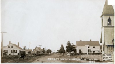 Street Westport Point. Mass. 645 big pano