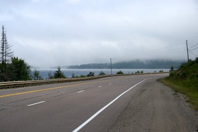 Heading north along Lake Superior coast