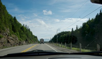 Typical driving view