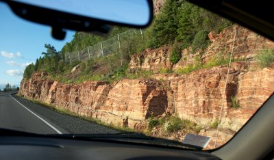 Cliffs east of Nipigon