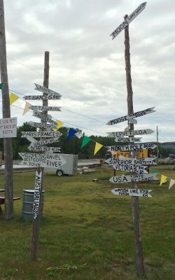 Distances from Gravel River