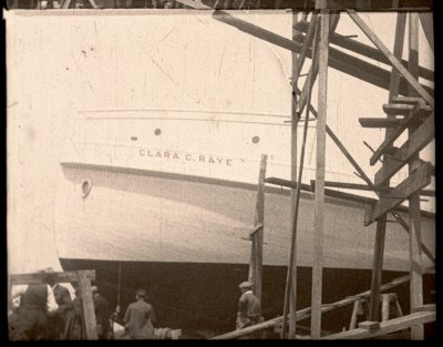 Clara C. Raye in the Essex shipyards 1