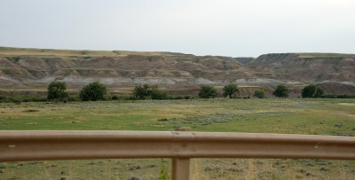 Entering the Red Deer River valley southwest of Drumheller, AB