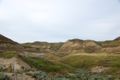 Red Deer River valley badlands