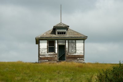 Abandoned schoolhouse southwest of Moose Jaw