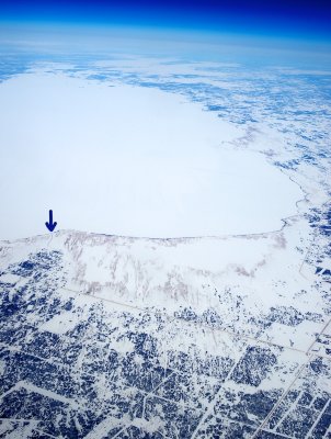 Lake Manitoba from the air
