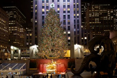 Rockefeller Center tree, Jan 2014