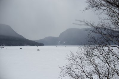 Lake Willoughby in winter