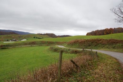 Climbing out of the valley towards Burkes Garden, VA