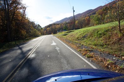 Clinch Mountain on the right for miles
