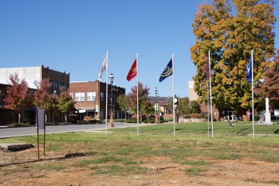 Pikeville, TN in the valley center