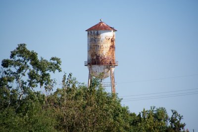 water tower by the lower ninth