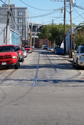 obsolete streetcar tracks