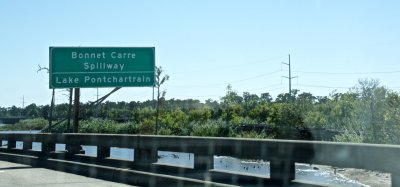 Bonnet Carre spillway along I-10