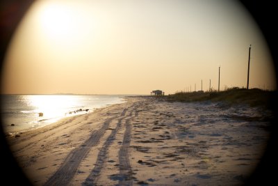 looking west towards St George Island