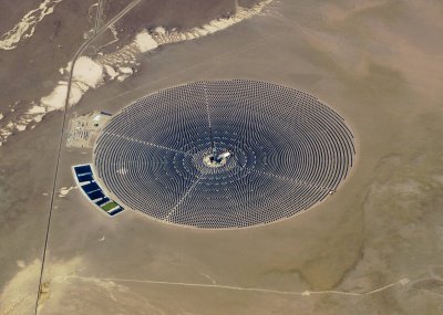 Crescent Dunes solar energy project - detail