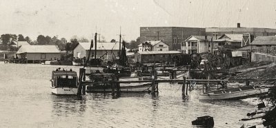 Crooked River Carrabelle, Florida D-354 center (docks) enlarged