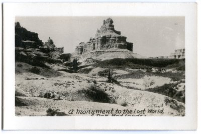 A Monument to the Lost World, Rise Badlands Souvenir Photos 1.75x2.75 inch