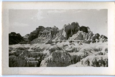 Castles of Erosion, Rise Badlands Souvenir Photos 1.75x2.75 inch