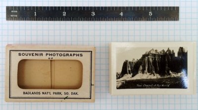 Souvenir Photographs of Badlands Natl Park, So. Dak. (Rise Studio) 1.75x2.75