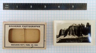 Souvenir Photographs of Badlands Nat'l Park, So. Dak. (Rise Studio) 1.75x2.75