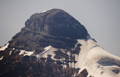 Mt Athabasca summit in the distance