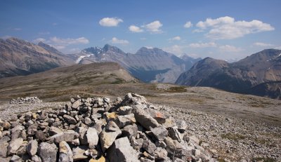 view from Parker Ridge summit