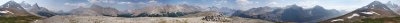 panoramic view from Parker Ridge summit (view in original size)