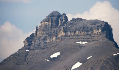 distant north summit of Nigel Peak