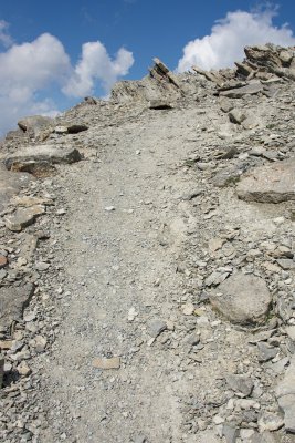 Trail leading up
