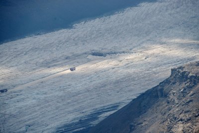 Ice Explorer buses on Athabasca Glacier