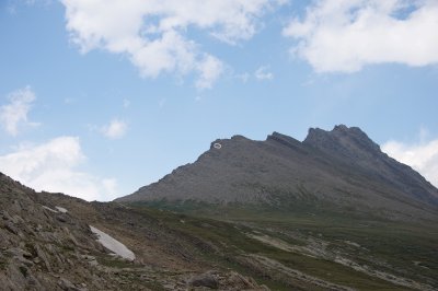 Looking back at Wilcox Peak
