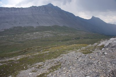 Main trail in the valley below