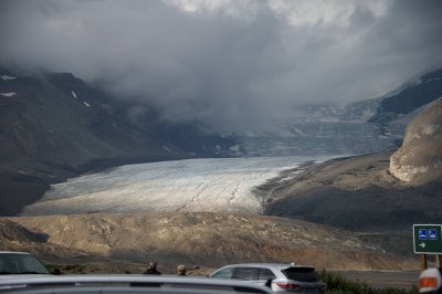 Athabasca Glacier from Icefields Center