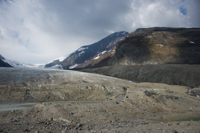 Athabasca Glacier western edge